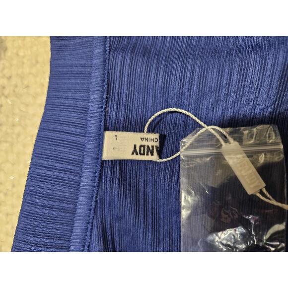 Nwt Coofandy Men's Stretchy Blue Long Sleeve Size L 800-1 - Picture 4 of 7